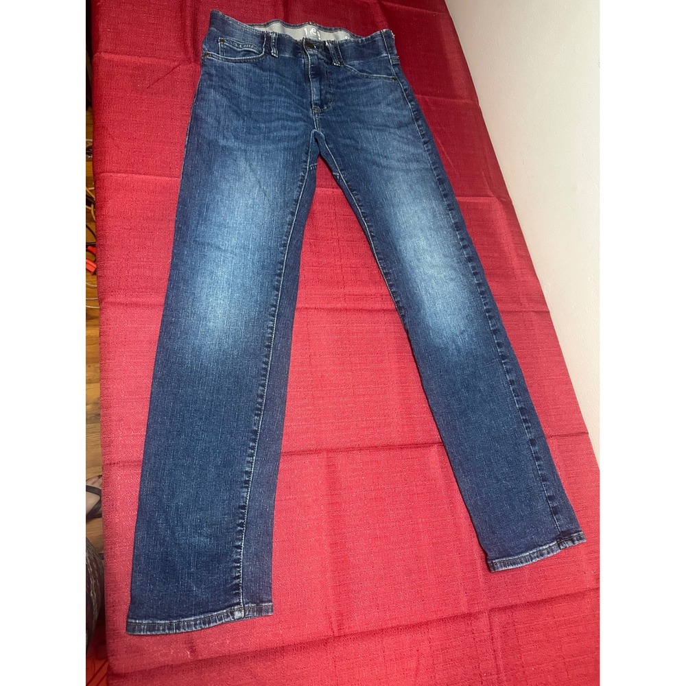 Lee Mens Slim Straight Jeans Medium Wash Blue Denim 30x32 102161532